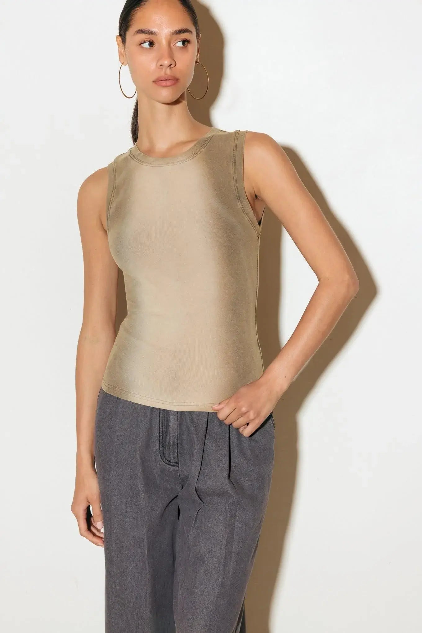 NO ONE PRETTIER KNIT TANK TOP - Flying Tomato - Flyclothing LLC