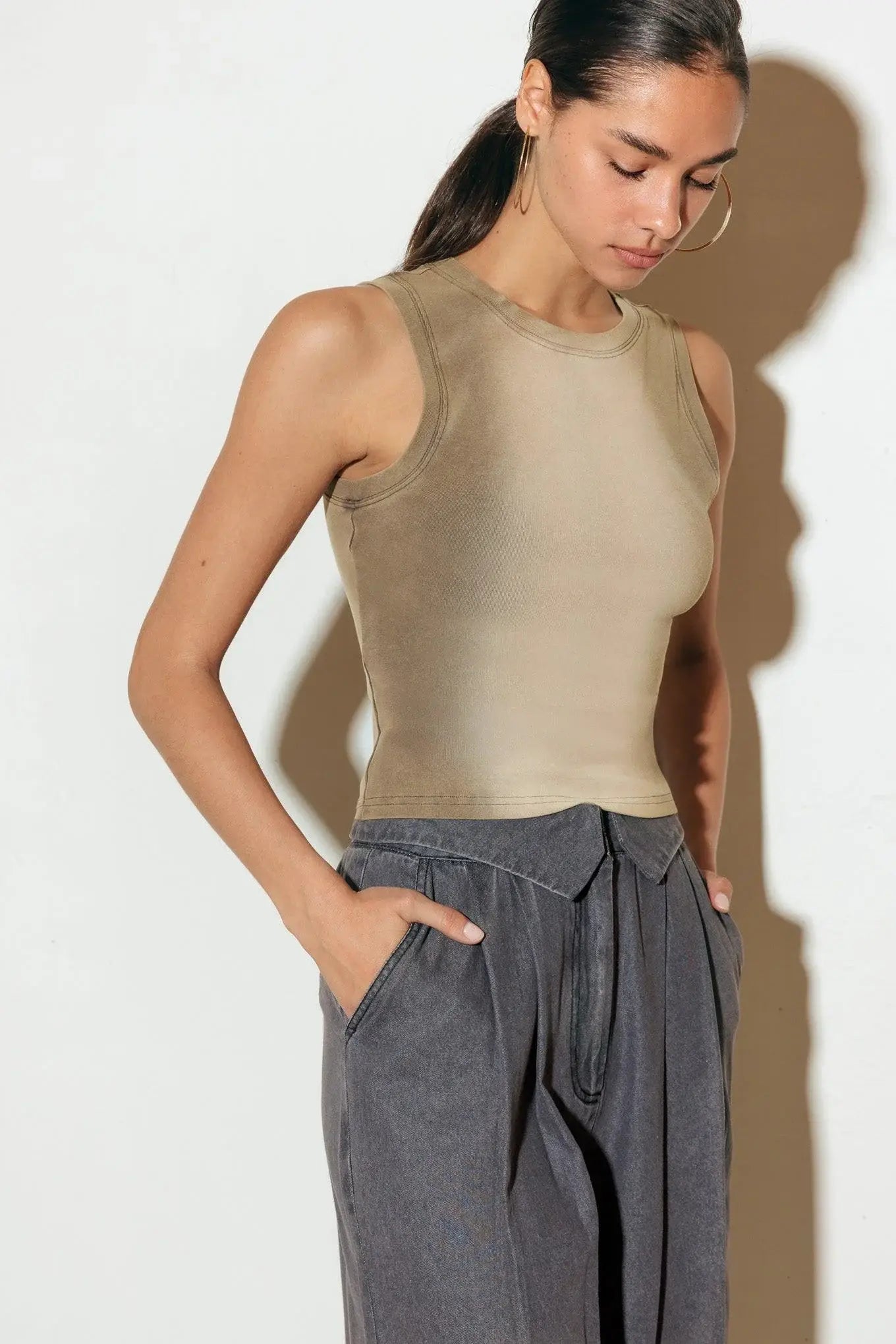 NO ONE PRETTIER KNIT TANK TOP - Flying Tomato - Flyclothing LLC