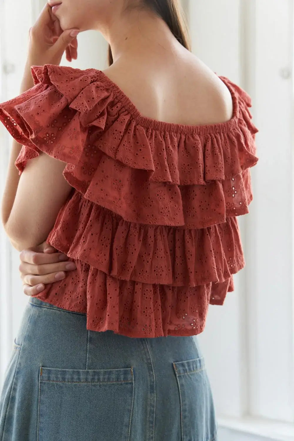 LOVELY EXISTENCE OFF SHOULDER TOP - Flying Tomato - Flyclothing LLC