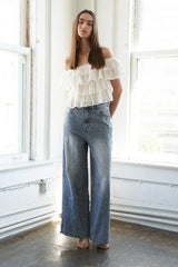 LOVELY EXISTENCE OFF SHOULDER TOP - Flying Tomato - Flyclothing LLC