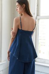 AUTHENTIC MOMENTS LIGHTWEIGHT DENIM TOP - Flying Tomato - Flyclothing LLC