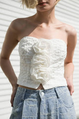 SUMMERY DARLING WOVEN TOP - Flying Tomato - Flyclothing LLC