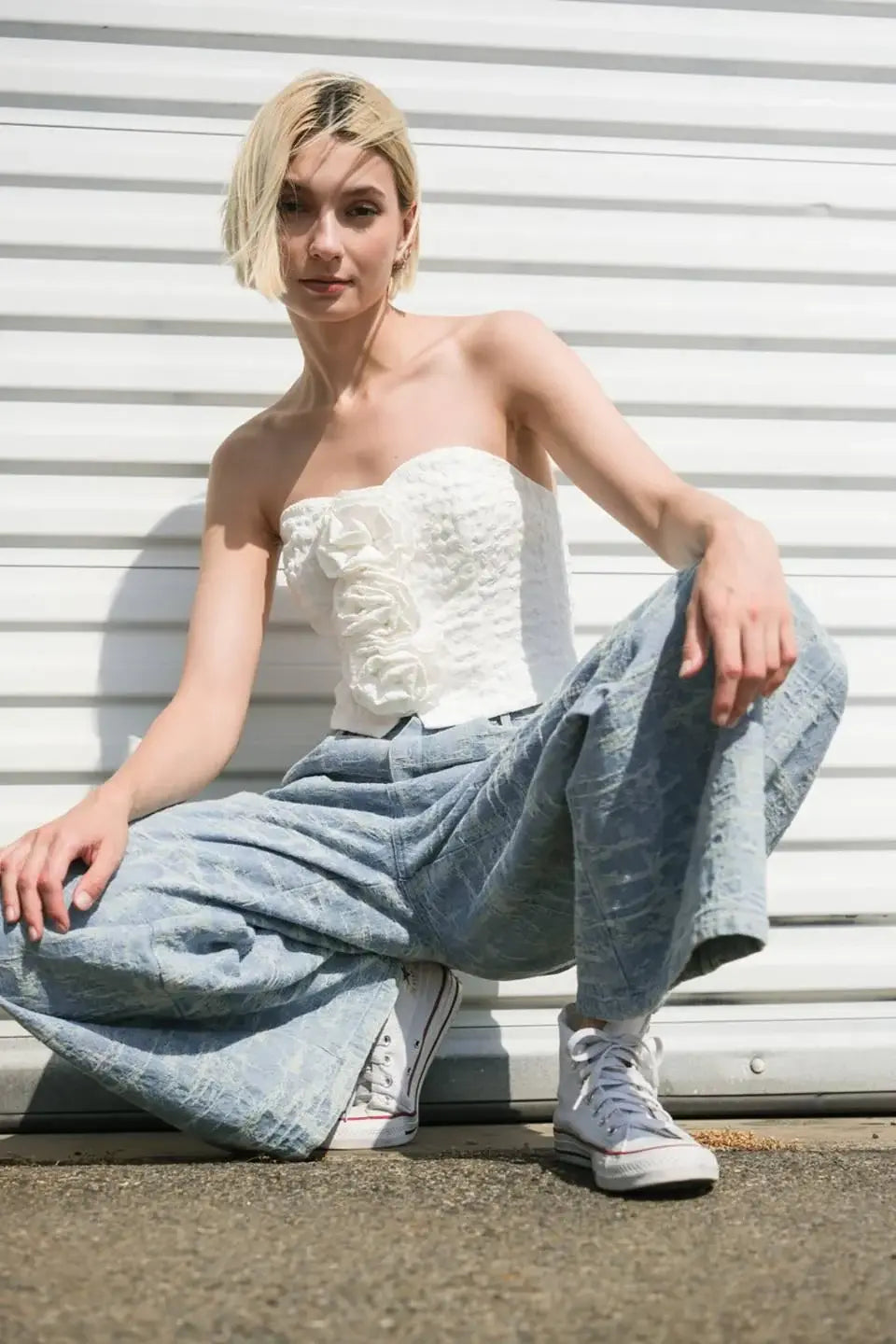 SUMMERY DARLING WOVEN TOP - Flying Tomato - Flyclothing LLC