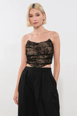BE THE EXCEPTION LACE CROP TOP - Flying Tomato - Flyclothing LLC