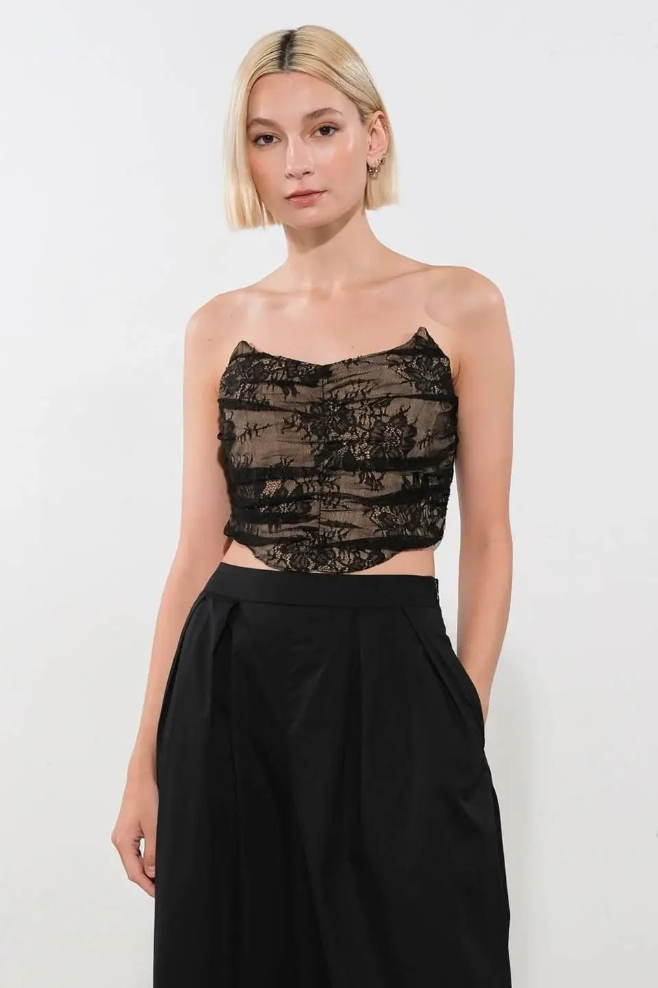 BE THE EXCEPTION LACE CROP TOP - Flying Tomato - Flyclothing LLC