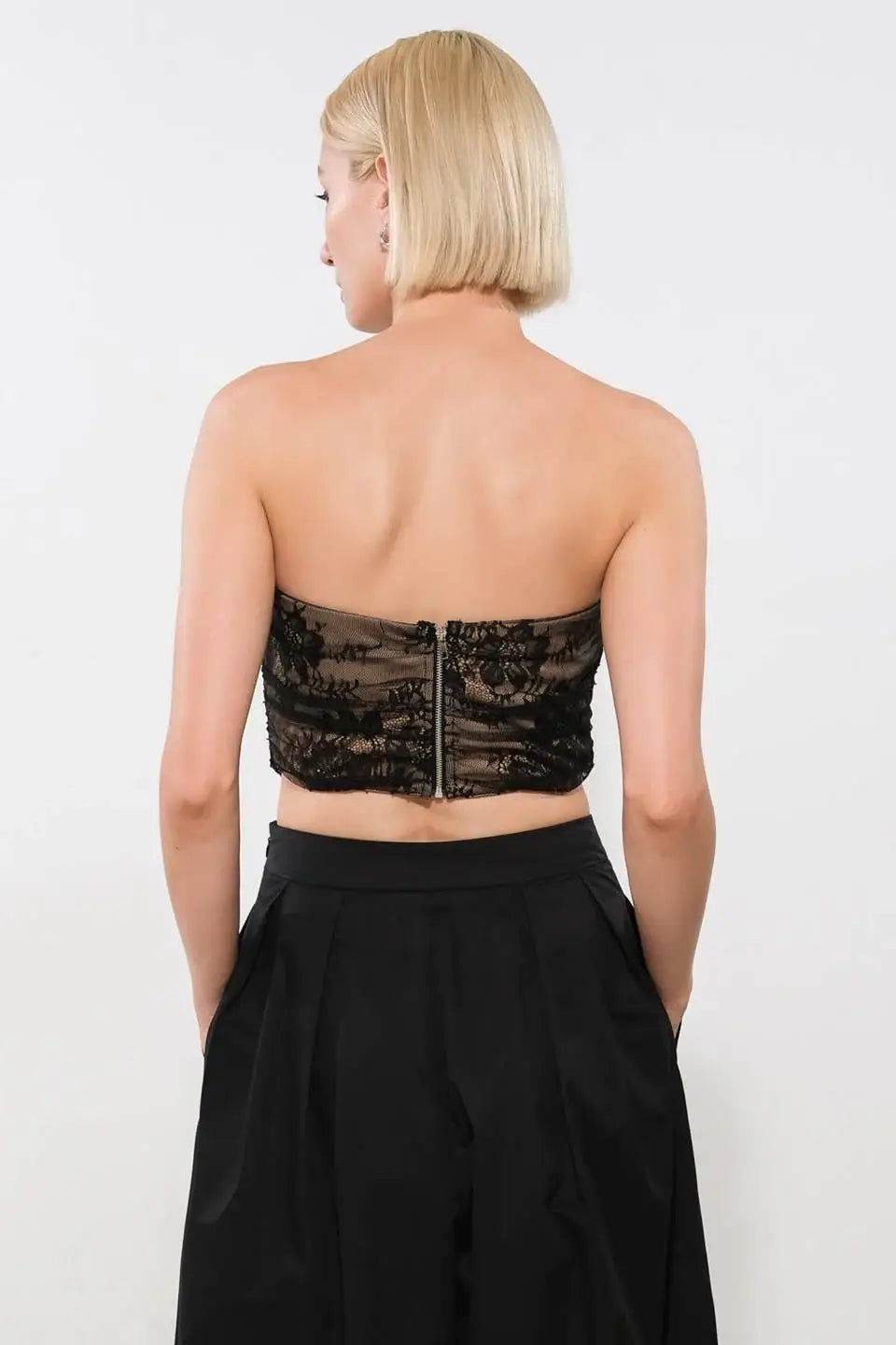 BE THE EXCEPTION LACE CROP TOP - Flying Tomato - Flyclothing LLC