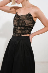 BE THE EXCEPTION LACE CROP TOP - Flying Tomato - Flyclothing LLC