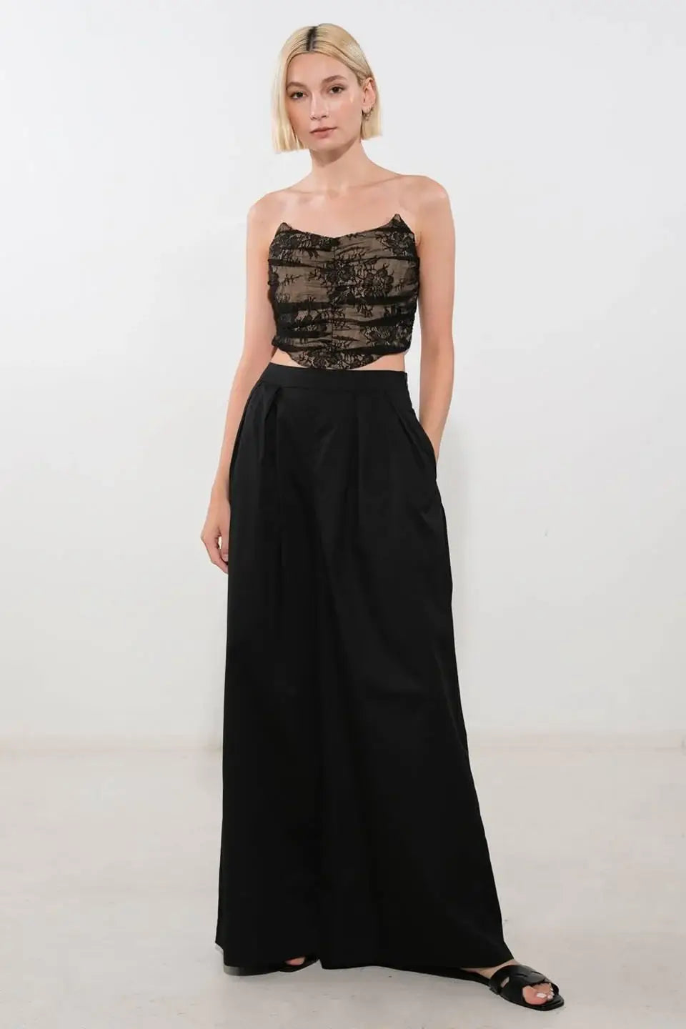 BE THE EXCEPTION LACE CROP TOP - Flying Tomato - Flyclothing LLC