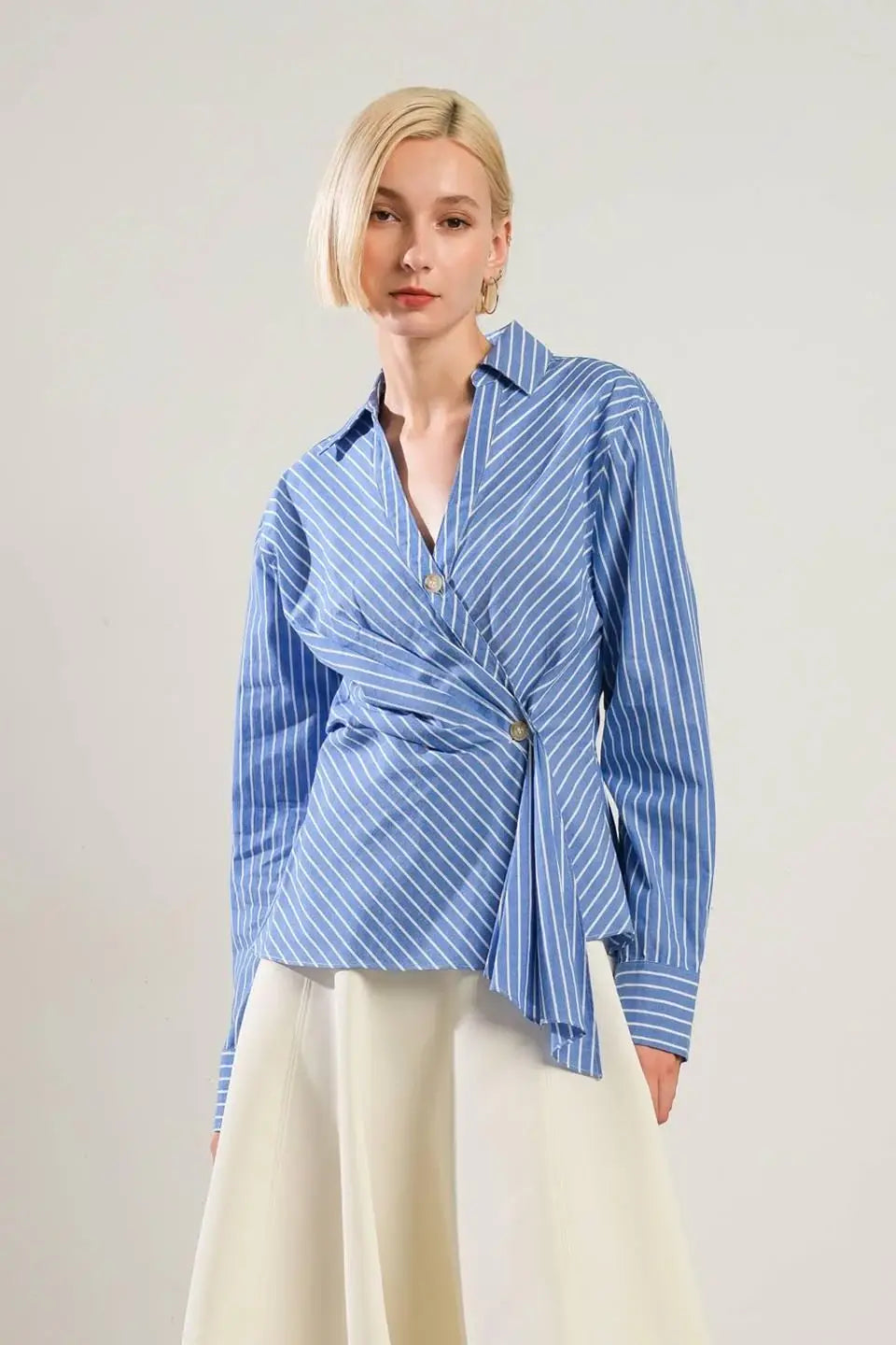 EVERMORE ELEGANCE WOVEN TOP - Flying Tomato - Flyclothing LLC
