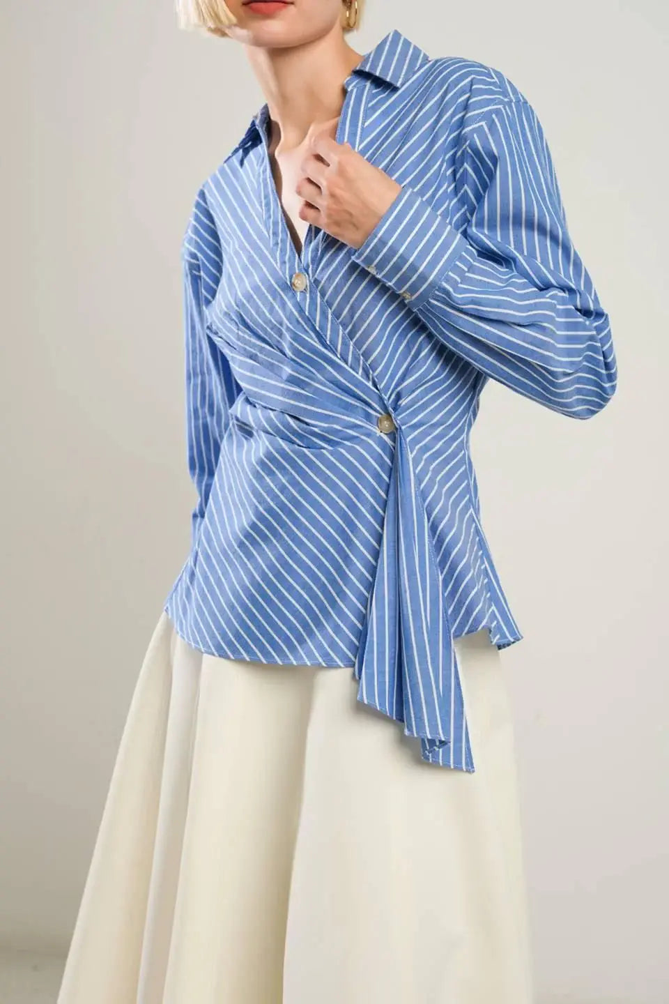 EVERMORE ELEGANCE WOVEN TOP - Flying Tomato - Flyclothing LLC