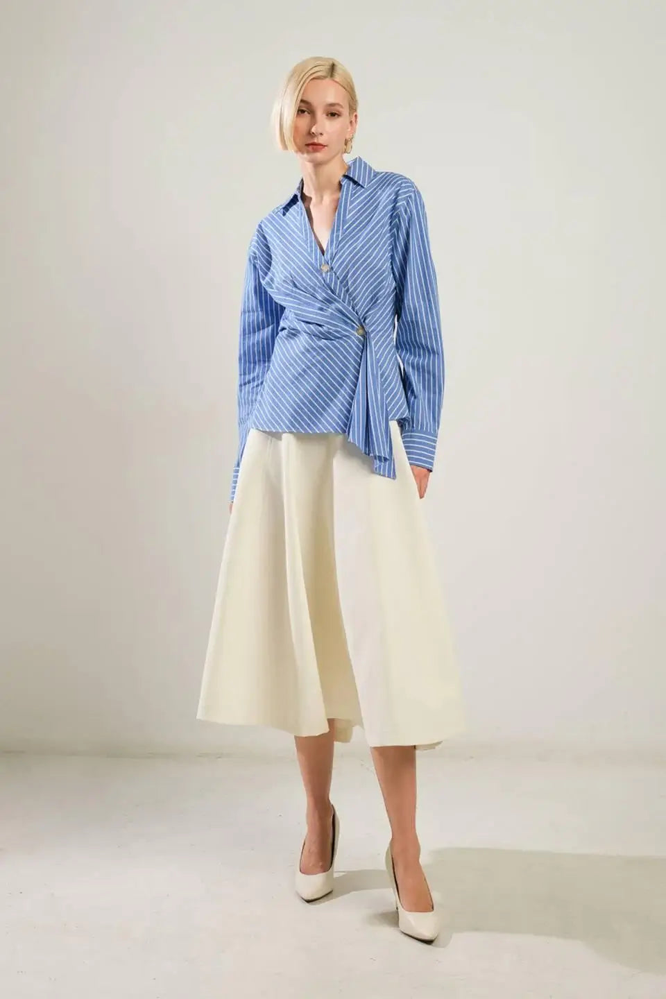 EVERMORE ELEGANCE WOVEN TOP - Flying Tomato - Flyclothing LLC