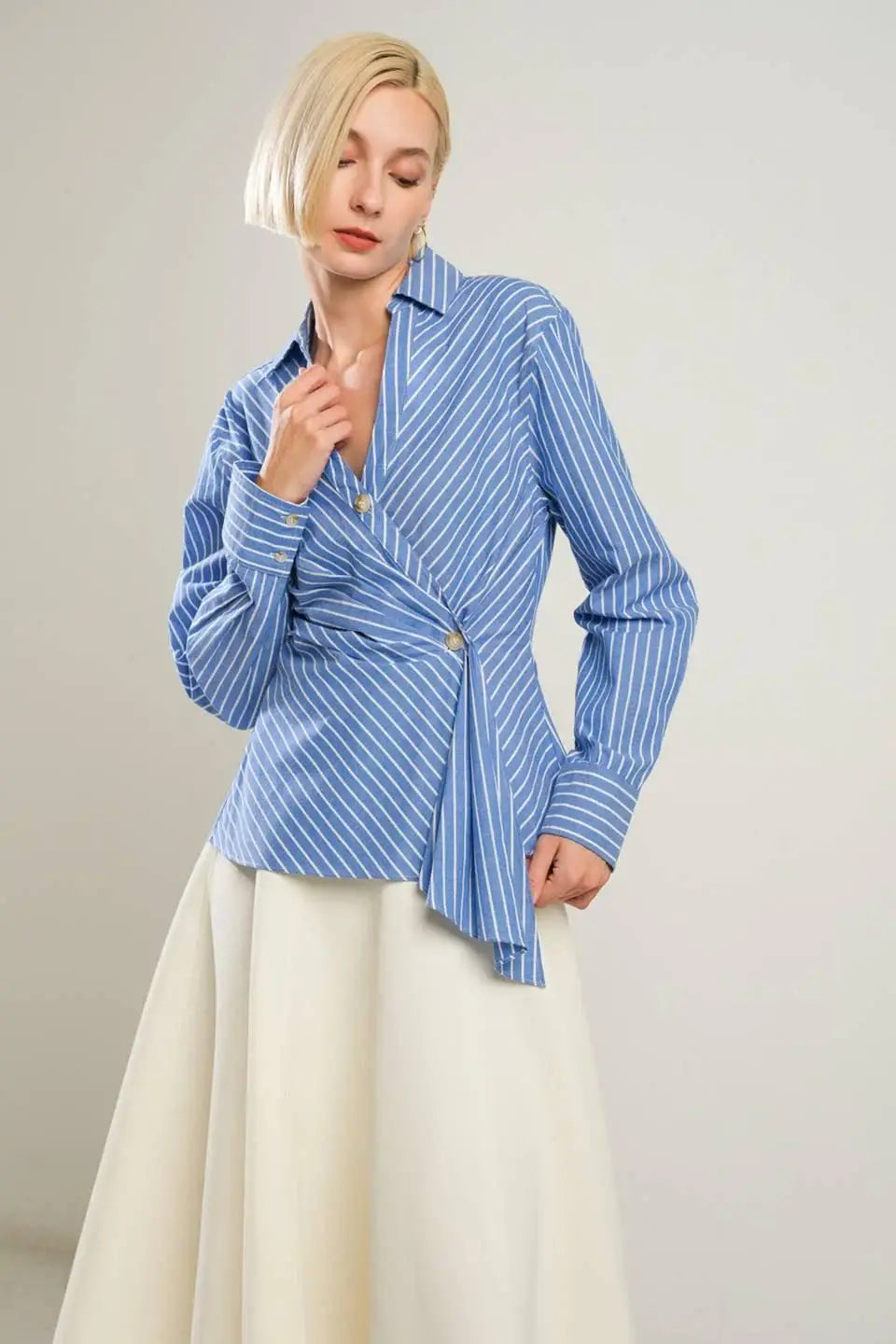 EVERMORE ELEGANCE WOVEN TOP - Flying Tomato - Flyclothing LLC