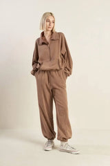 DELIGHTFUL DRAPE FRENCH TERRY SWEATSHIRT - Flying Tomato - Flyclothing LLC