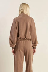 DELIGHTFUL DRAPE FRENCH TERRY SWEATSHIRT - Flying Tomato - Flyclothing LLC