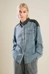 MY LOVE FOR YOU DENIM SHIRT - Flying Tomato - Flyclothing LLC
