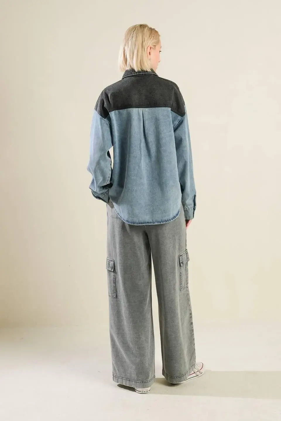 MY LOVE FOR YOU DENIM SHIRT - Flying Tomato - Flyclothing LLC