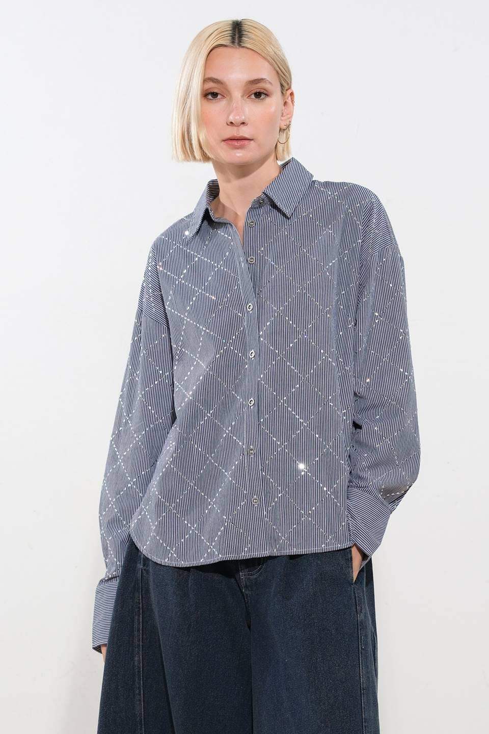 GRACEFUL APPEARANCE WOVEN TOP - Flying Tomato - Flyclothing LLC