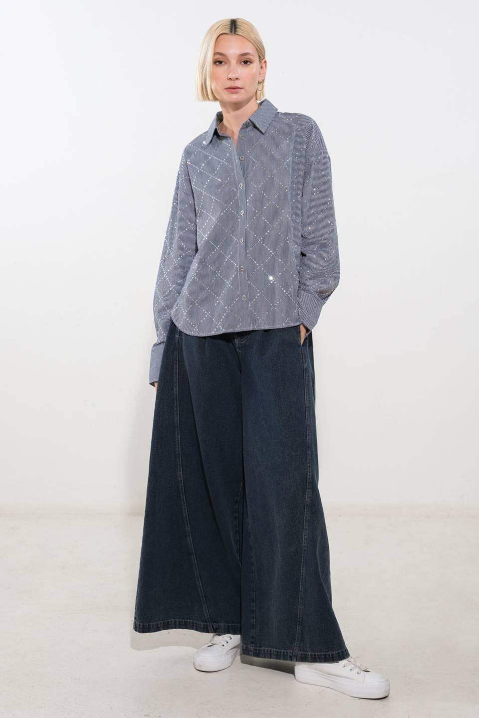 GRACEFUL APPEARANCE WOVEN TOP - Flying Tomato - Flyclothing LLC