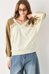 LAST FLING CREA, BLOCKED TOP - Flying Tomato - Flyclothing LLC