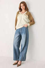 LAST FLING CREA, BLOCKED TOP - Flying Tomato - Flyclothing LLC