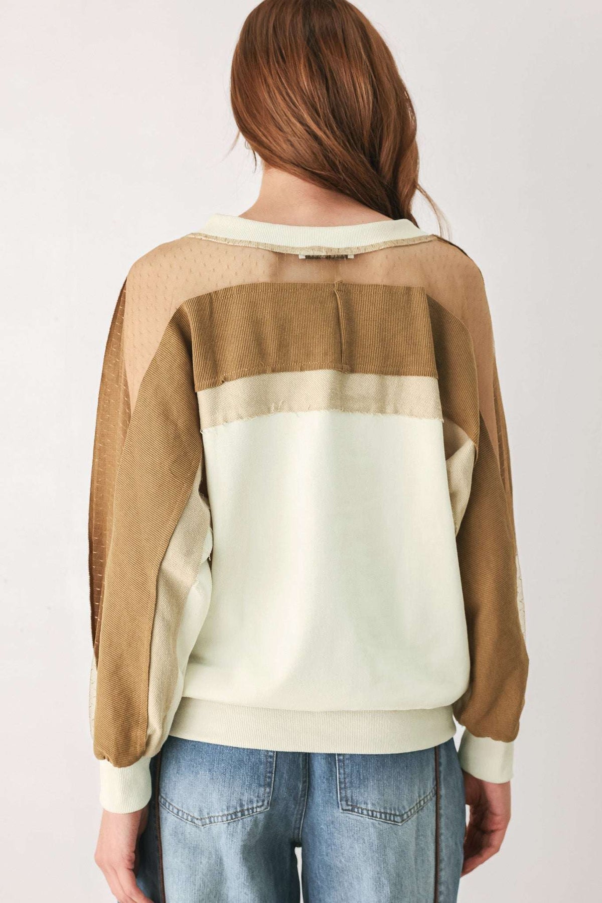 LAST FLING CREA, BLOCKED TOP - Flying Tomato - Flyclothing LLC