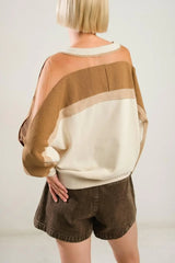 LAST FLING CREA, BLOCKED TOP - Flying Tomato - Flyclothing LLC