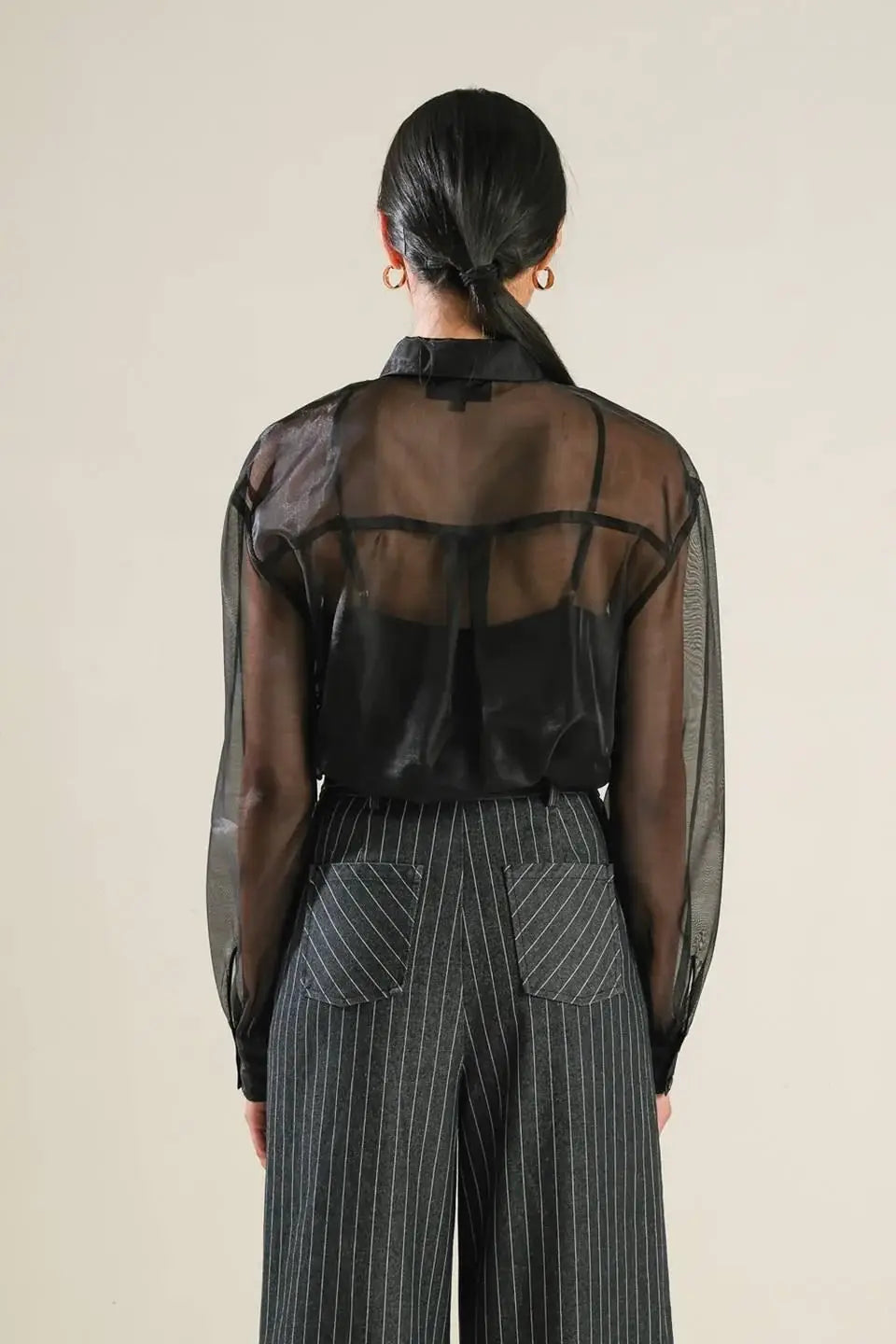 LOVE OVER FEAR ORGANZA TOP - Flying Tomato - Flyclothing LLC