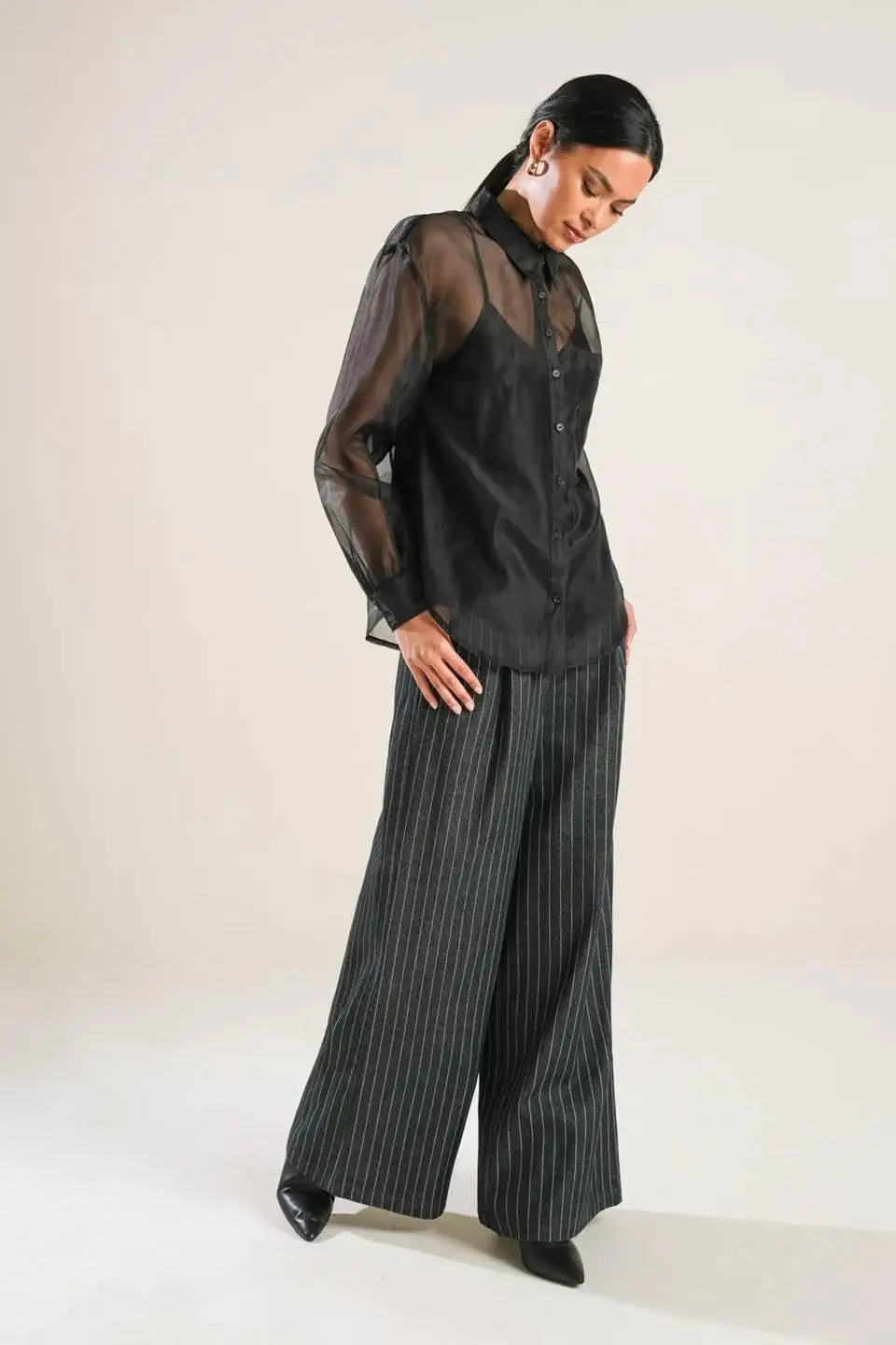 LOVE OVER FEAR ORGANZA TOP - Flying Tomato - Flyclothing LLC
