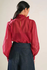 ON THIS DAY ORGANZA TOP - Flying Tomato - Flyclothing LLC