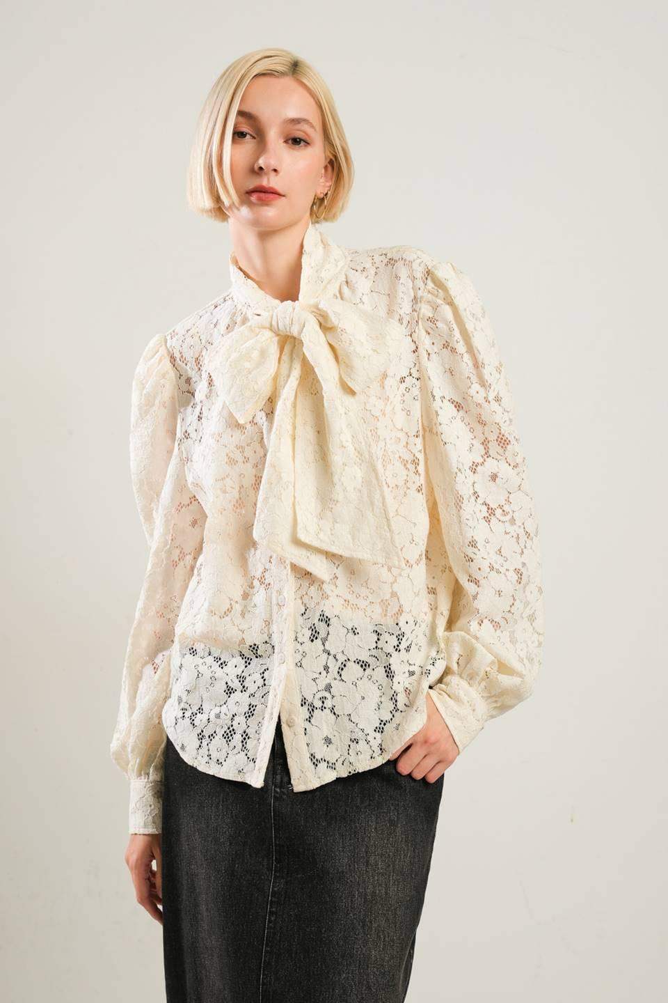 PATRIOTIC PRINCESS WOVEN LACE TOP - Flying Tomato - Flyclothing LLC
