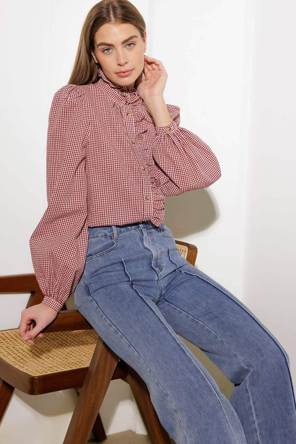 HAVE SOME GRACE WOVEN TOP - Flying Tomato - Flyclothing LLC