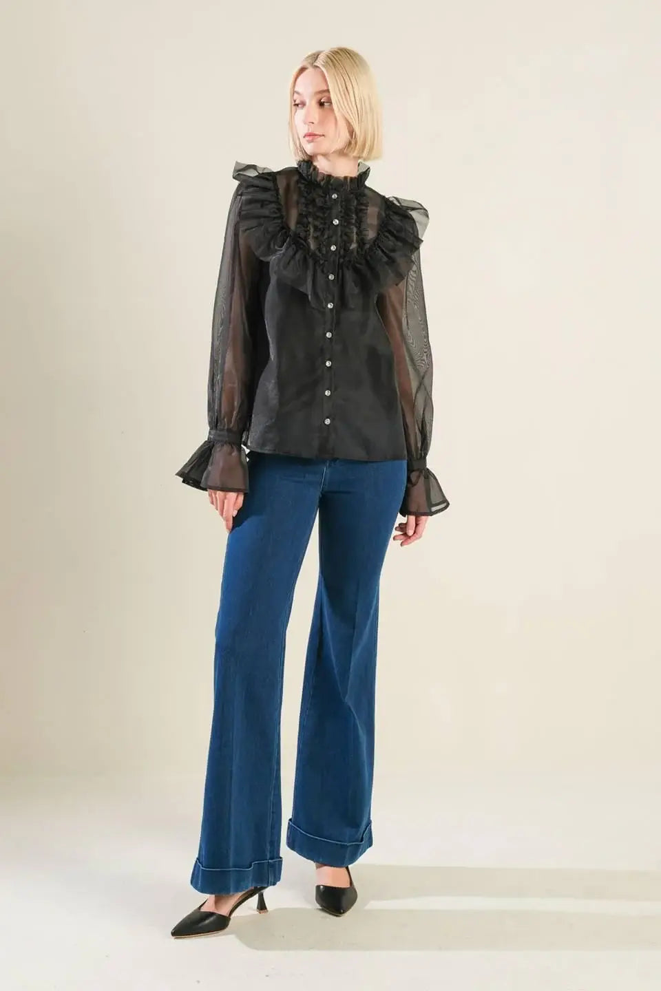 TO MY LOVE WOVEN BLOUSE - Flying Tomato - Flyclothing LLC