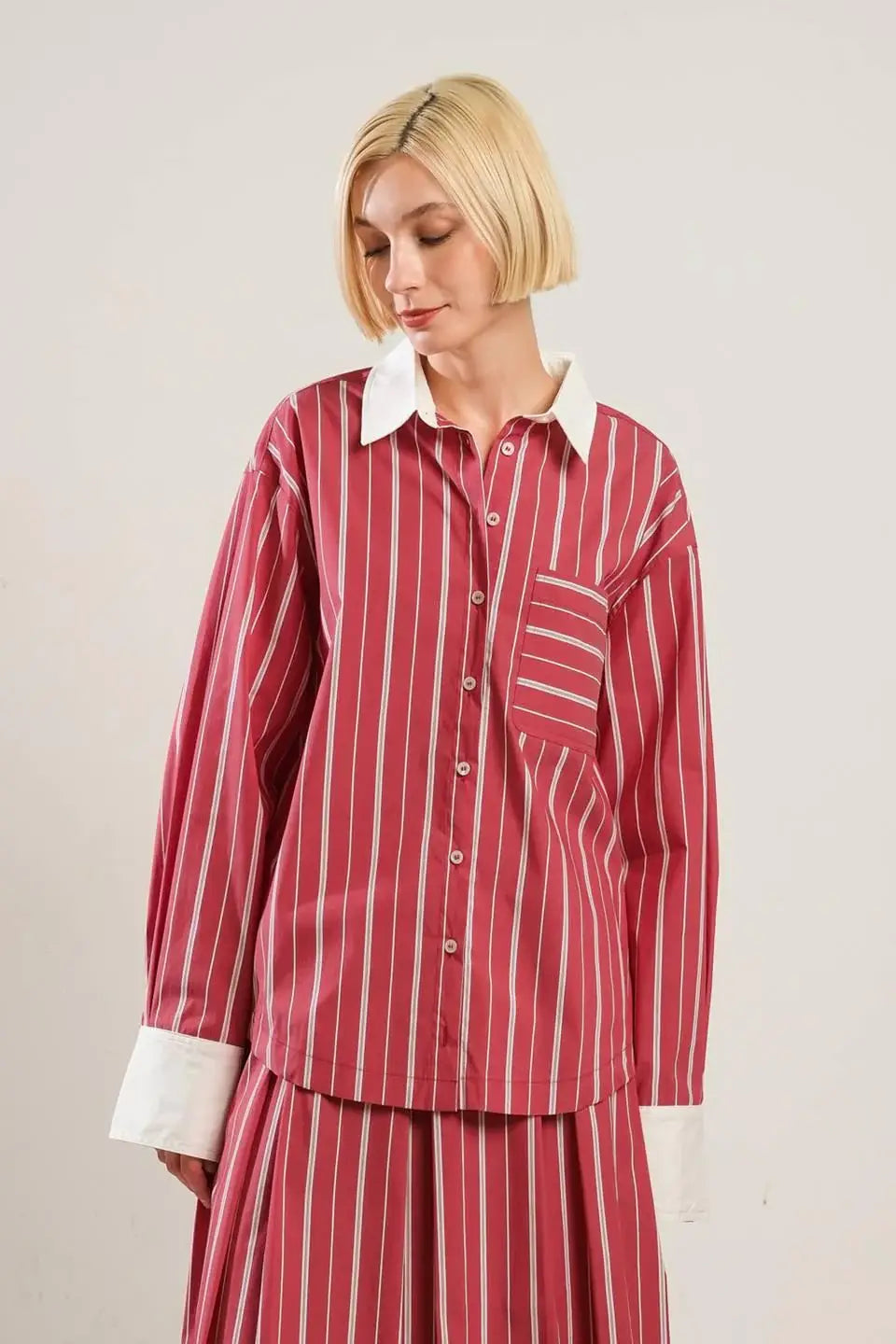 BEHIND THE GRIN WOVEN TOP - Flying Tomato - Flyclothing LLC