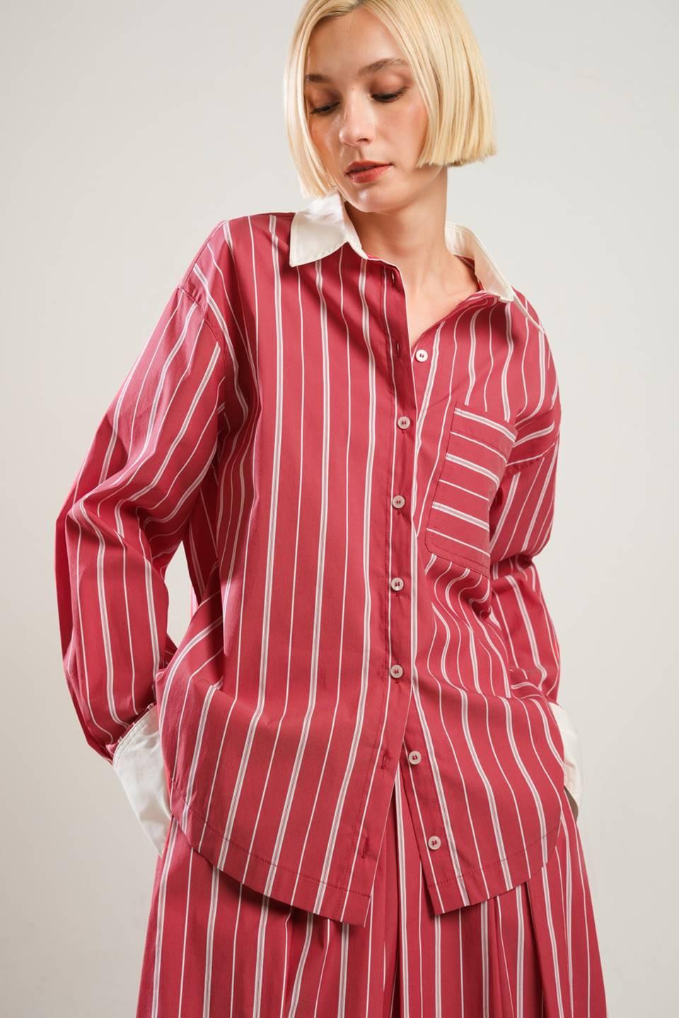 BEHIND THE GRIN WOVEN TOP - Flying Tomato - Flyclothing LLC