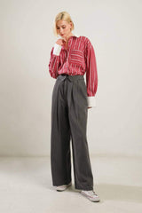 BEHIND THE GRIN WOVEN TOP - Flying Tomato - Flyclothing LLC