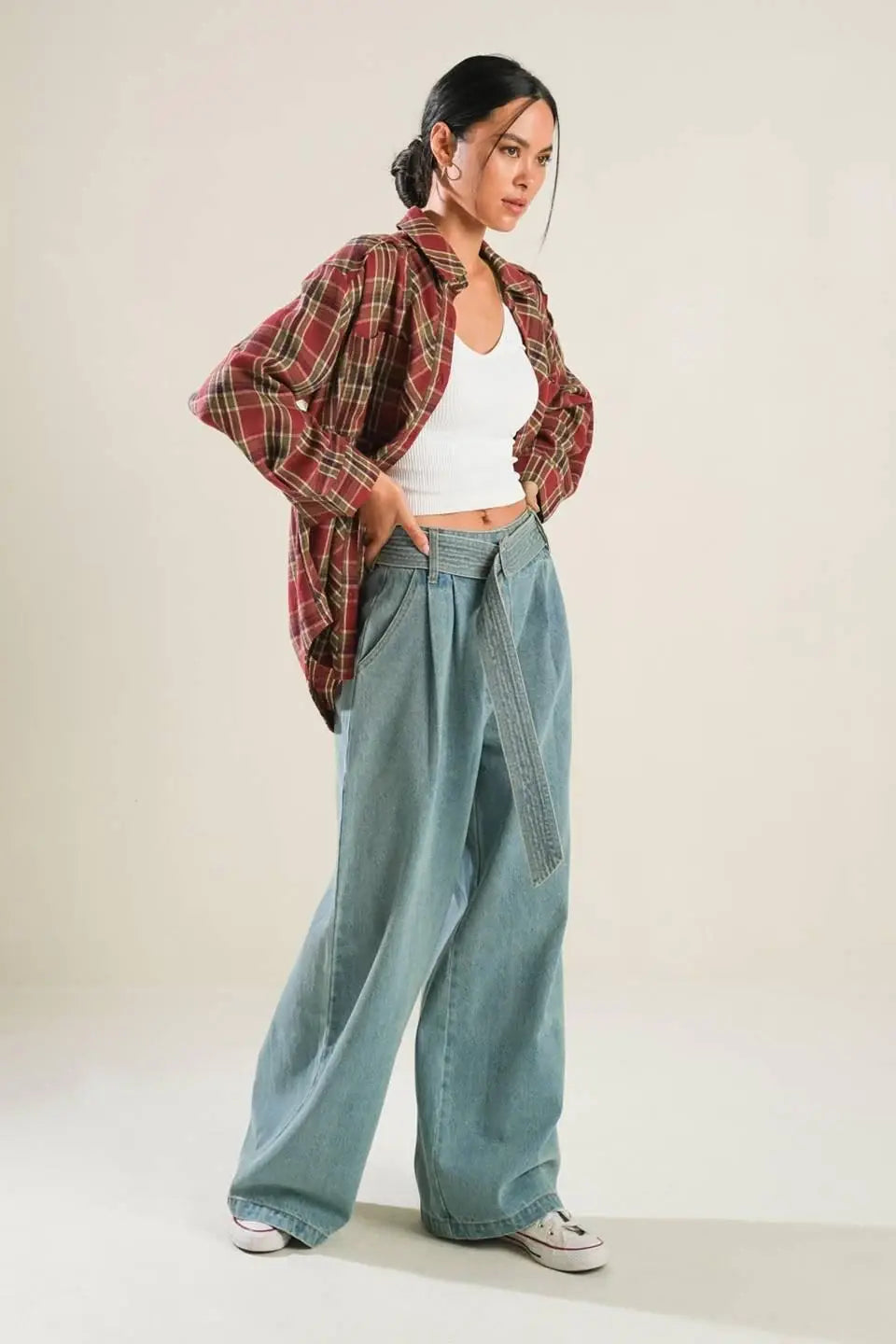 TIMELESS CHARM WOVEN TOP - Flying Tomato - Flyclothing LLC