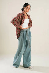 TIMELESS CHARM WOVEN TOP - Flying Tomato - Flyclothing LLC