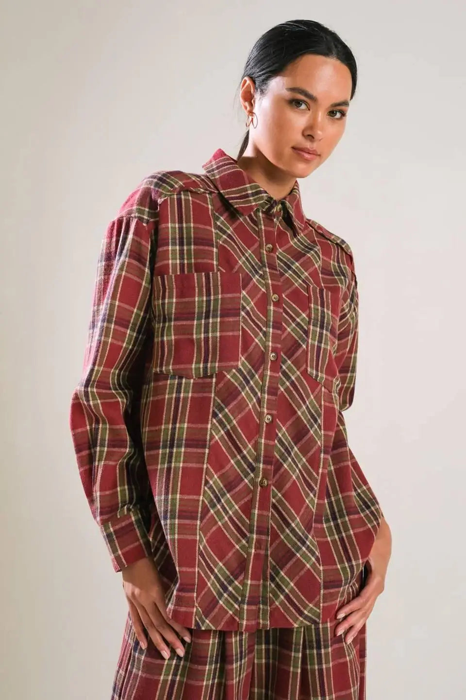 TIMELESS CHARM WOVEN TOP - Flying Tomato - Flyclothing LLC