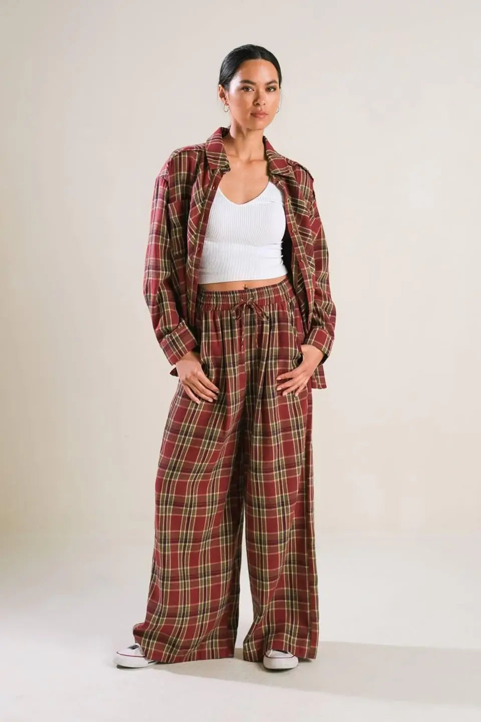 TIMELESS CHARM WOVEN TOP - Flying Tomato - Flyclothing LLC
