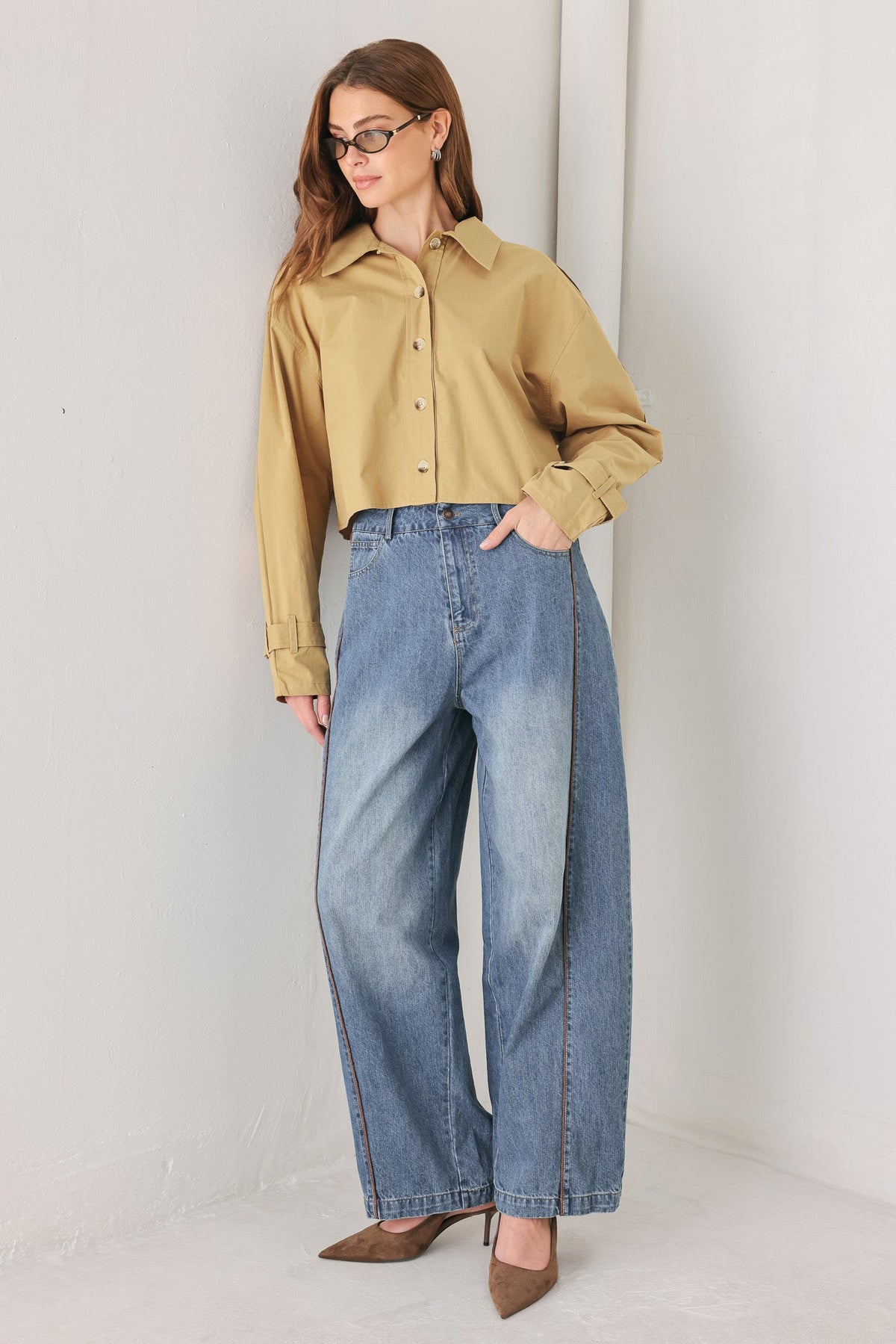 THE BEST OPTION WOVEN TOP