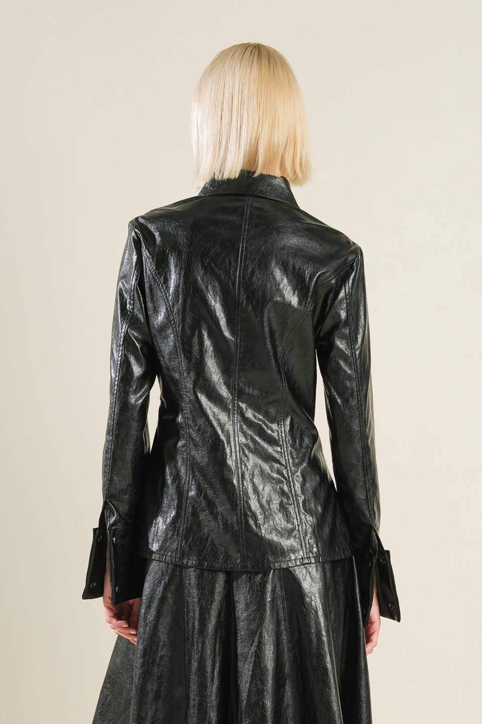 MY HEART TO YOU FAUX LEATHER TOP - Flying Tomato - Flyclothing LLC
