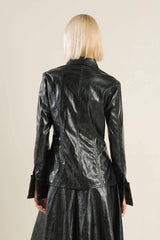 MY HEART TO YOU FAUX LEATHER TOP - Flying Tomato - Flyclothing LLC