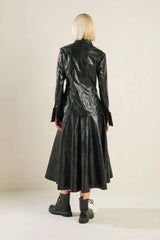 MY HEART TO YOU FAUX LEATHER TOP - Flying Tomato - Flyclothing LLC