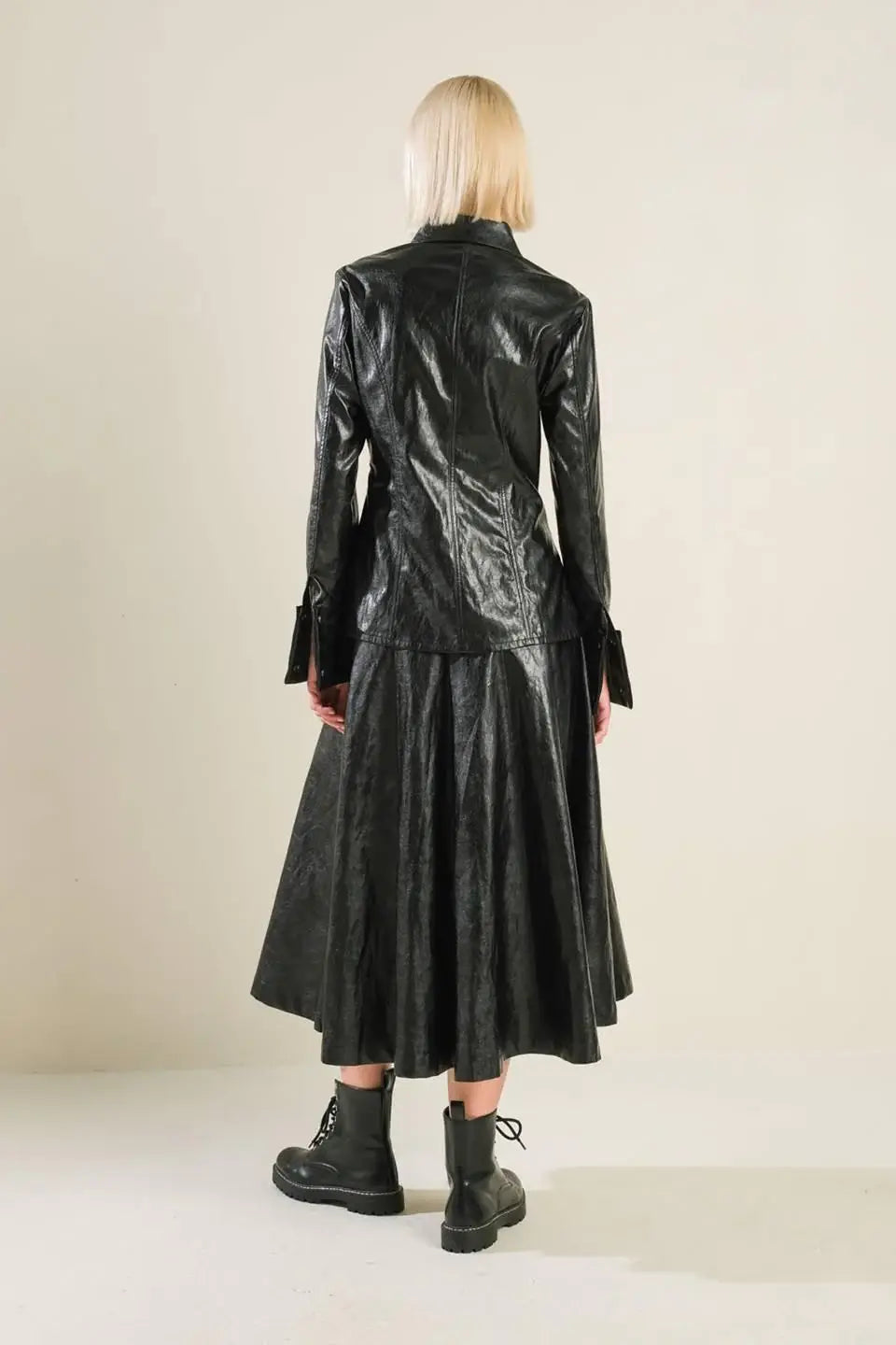 MY HEART TO YOU FAUX LEATHER TOP - Flying Tomato - Flyclothing LLC