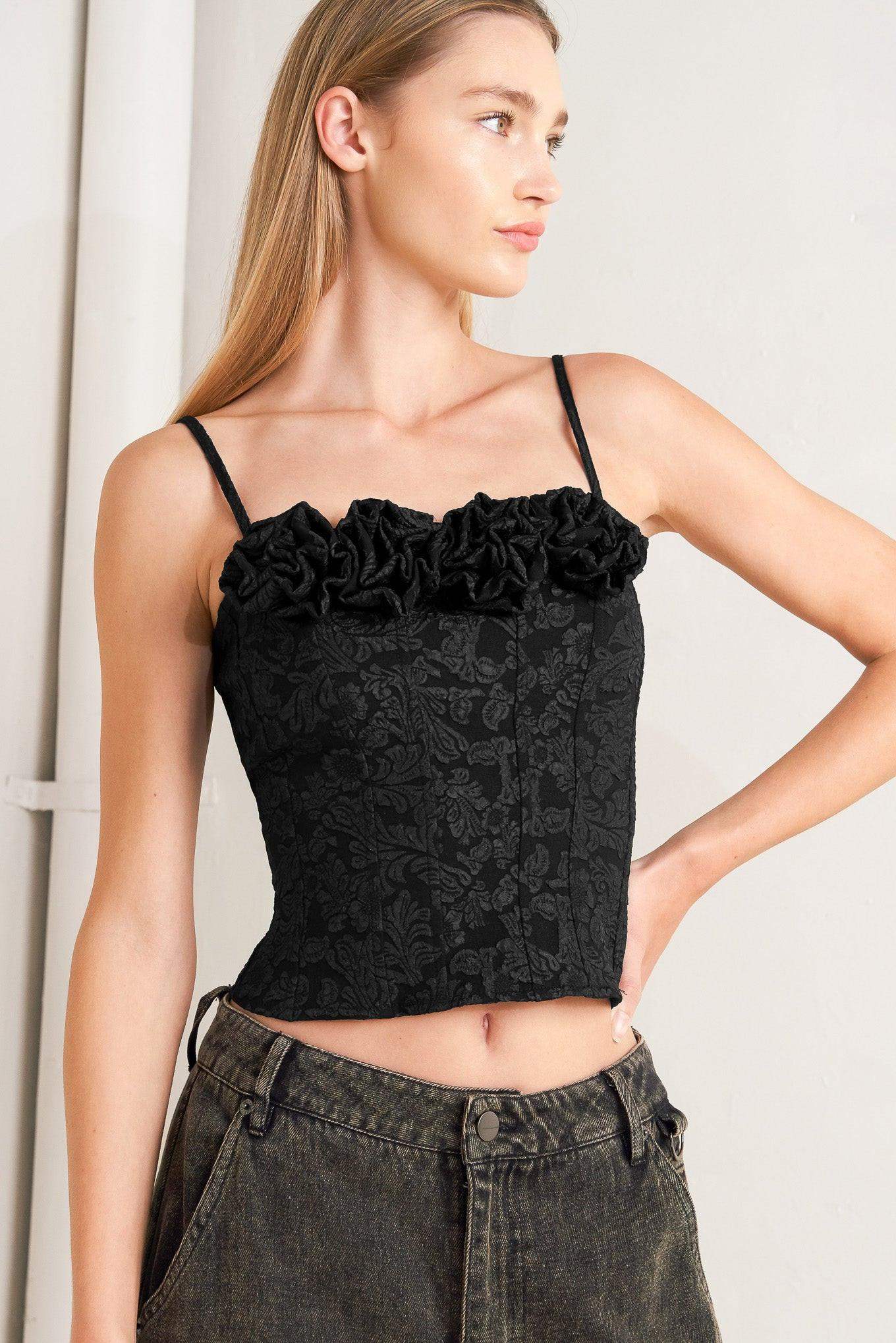 FOREVER DAYDREAMING WOVEN TOP - Flying Tomato - Flyclothing LLC