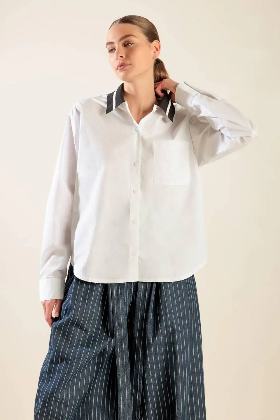 CAUSE A COMMOTION WOVEN TOP - Flying Tomato - Flyclothing LLC