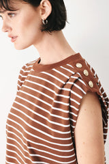 EVERYDAY COOL STRIP KNIT TOP - Flying Tomato - Flyclothing LLC