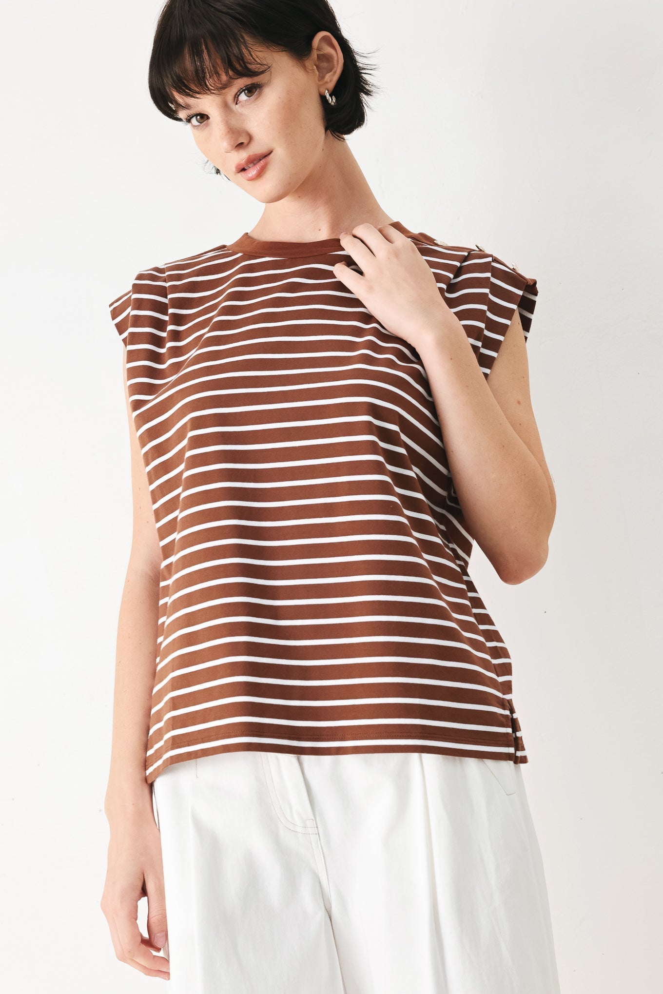 EVERYDAY COOL STRIP KNIT TOP - Flying Tomato - Flyclothing LLC