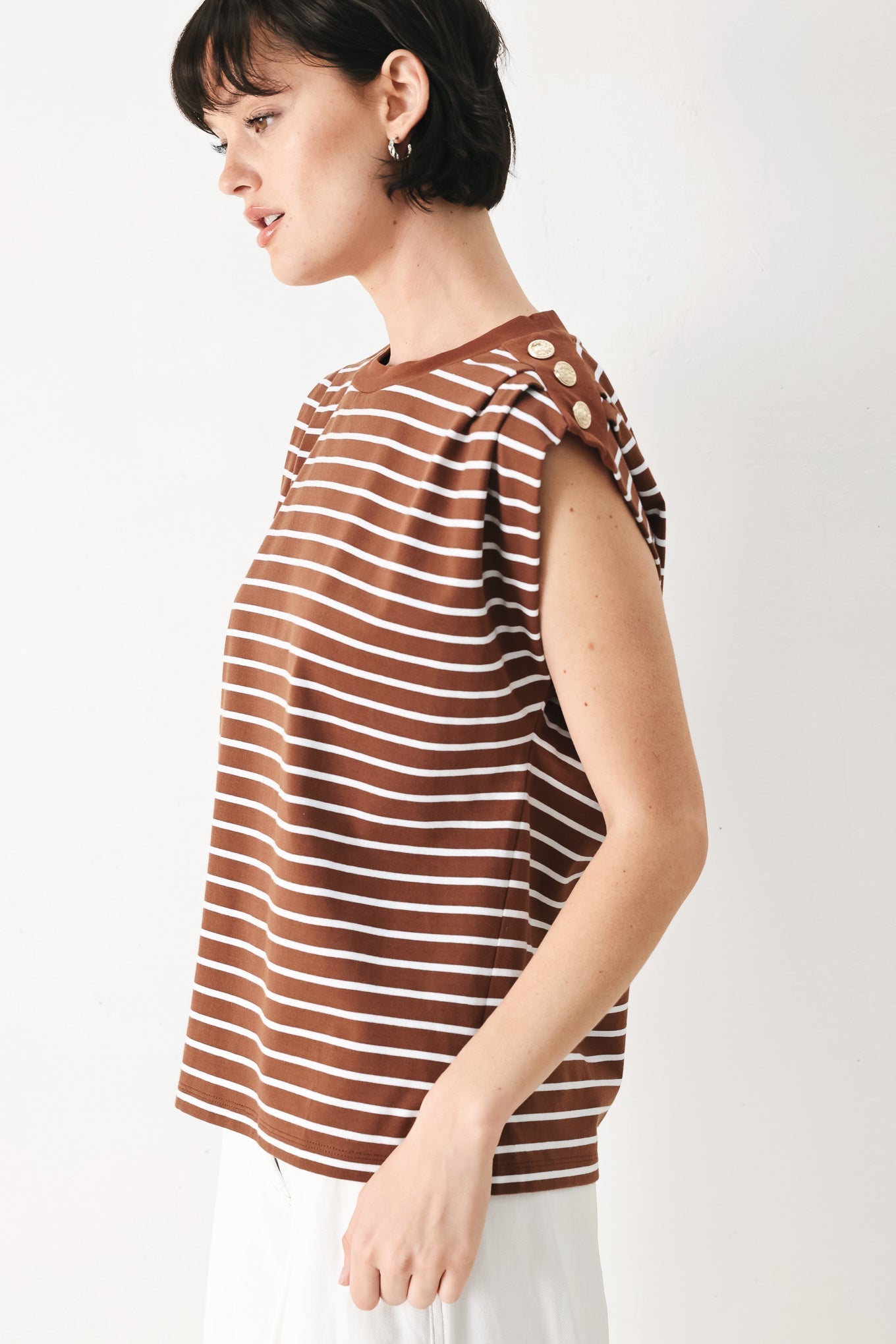 EVERYDAY COOL STRIP KNIT TOP - Flying Tomato - Flyclothing LLC