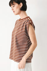 EVERYDAY COOL STRIP KNIT TOP - Flying Tomato - Flyclothing LLC